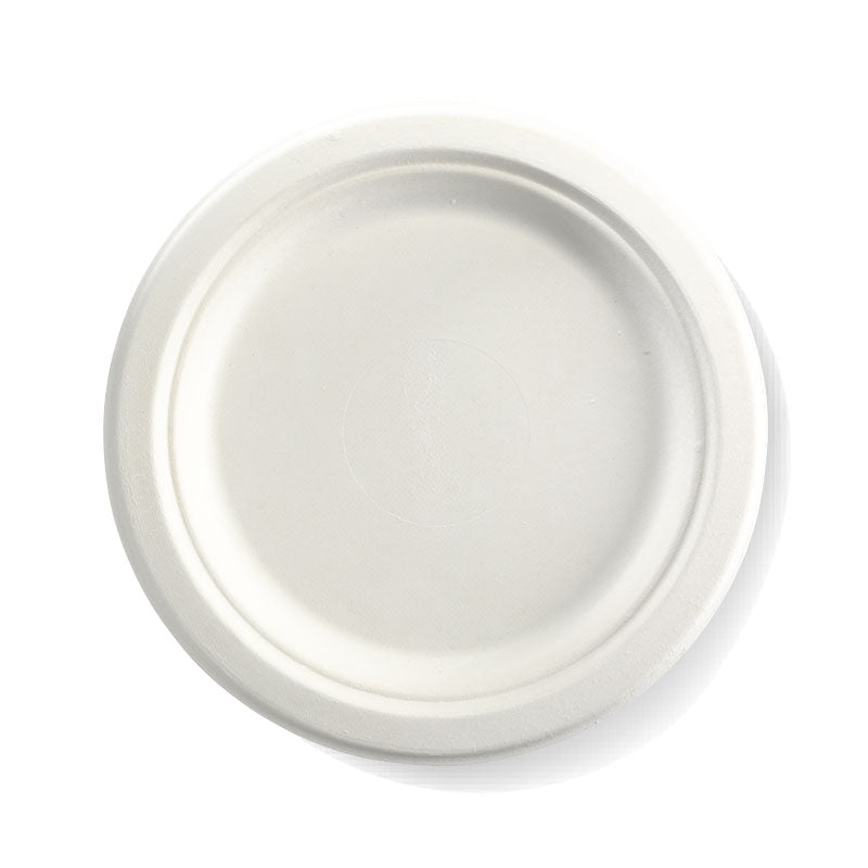 9" round plate - white (500p)
