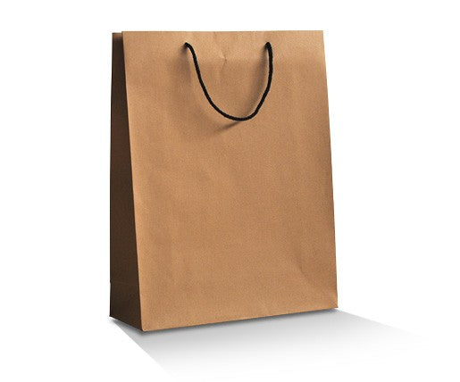 Large Black Handle Kraft Carry Bag (250 pieces)