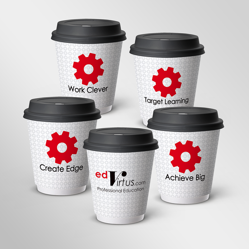 12oz Printed Coffee Cups - Double Wall (Standard)