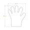 Large compostable glove - natural