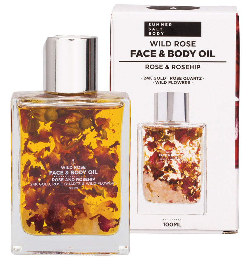 Gold Wild Rose Face and Body Oil (100ml)
