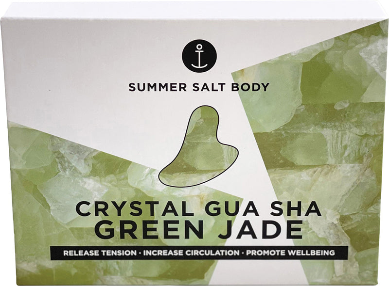 Crystal Gua Sha  Green Jade
