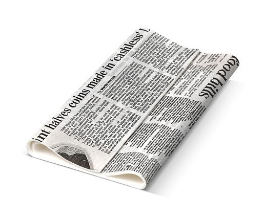 Newspaper Print Greaseproof Paper (200p)