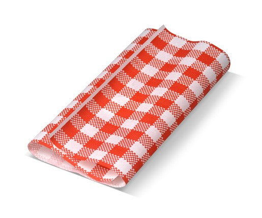 Gingham Red Greaseproof Paper (200p)